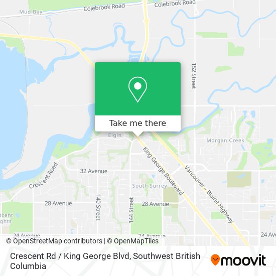 Crescent Rd / King George Blvd map