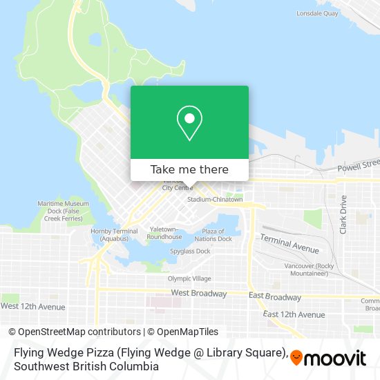 Flying Wedge Pizza (Flying Wedge @ Library Square) map