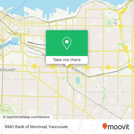 BMO Bank of Montreal map