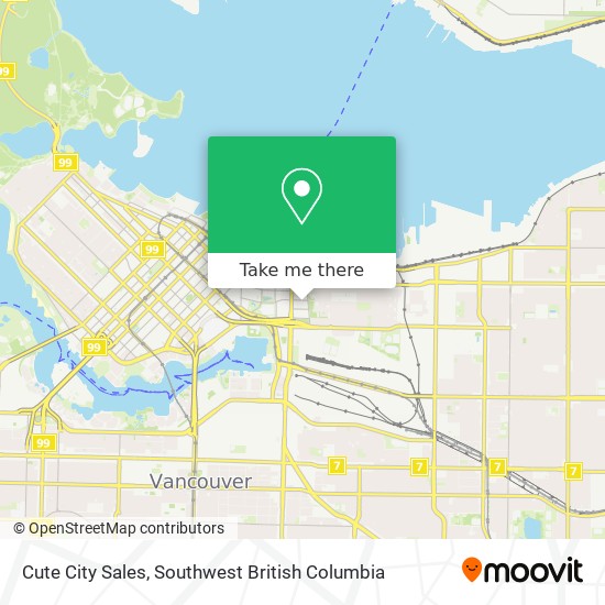 Cute City Sales map