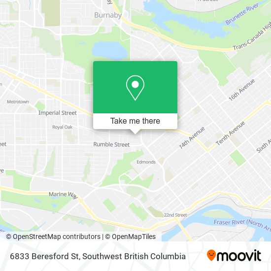 6833 Beresford St map