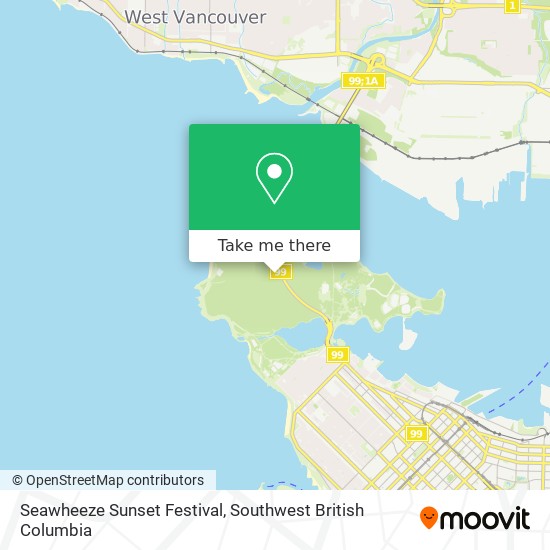 Seawheeze Sunset Festival map