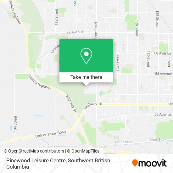Pinewood Leisure Centre map