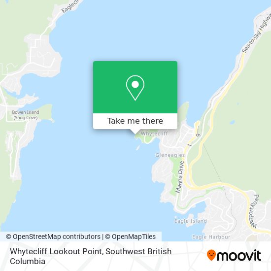 Whytecliff Lookout Point map