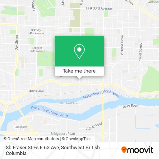 Sb Fraser St Fs E 63 Ave map