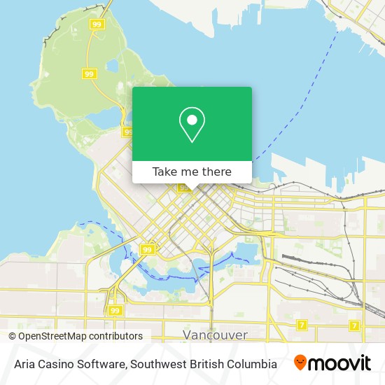 Aria Casino Software map