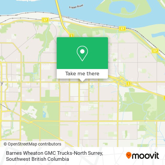 Barnes Wheaton GMC Trucks-North Surrey map