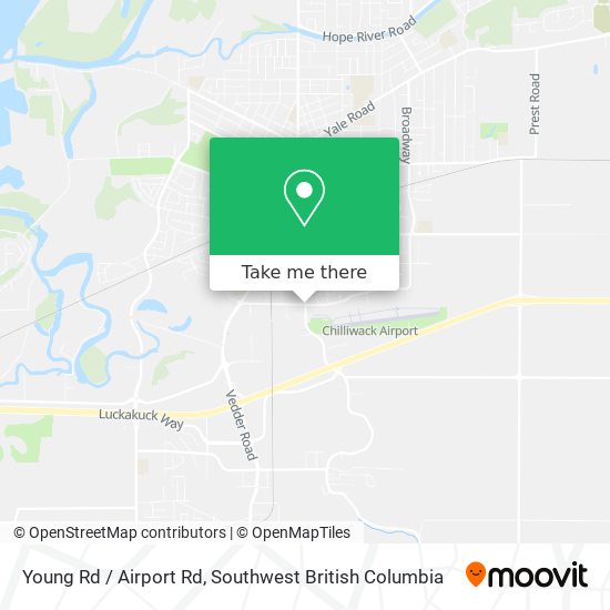 Young Rd / Airport Rd map
