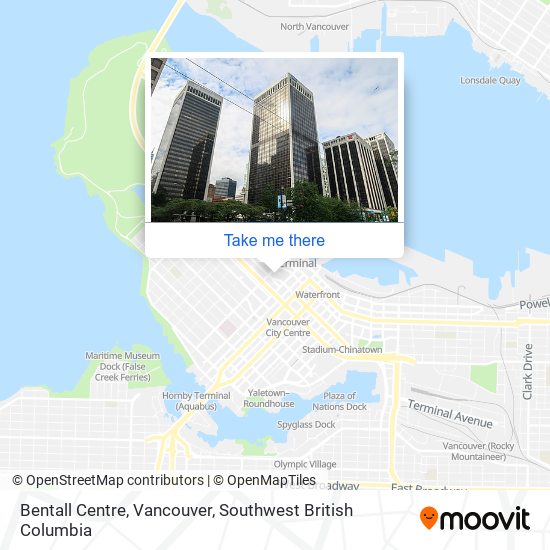 Bentall Centre, Vancouver map