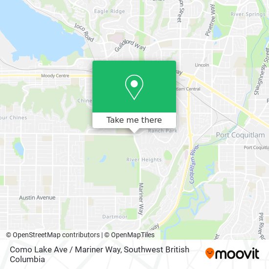 Como Lake Ave / Mariner Way map