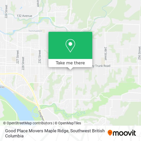 Good Place Movers Maple Ridge map