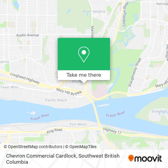 Chevron Commercial Cardlock map