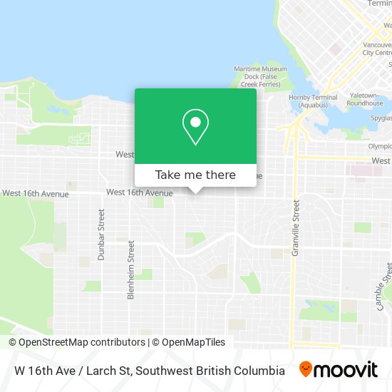 W 16th Ave / Larch St plan