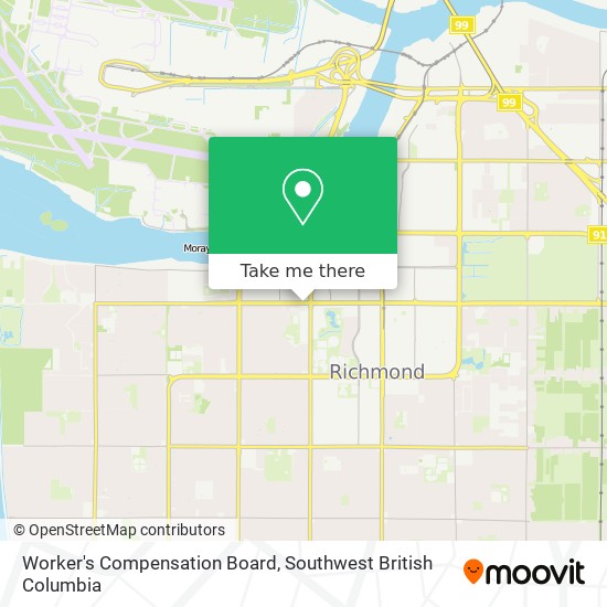 Worker's Compensation Board map