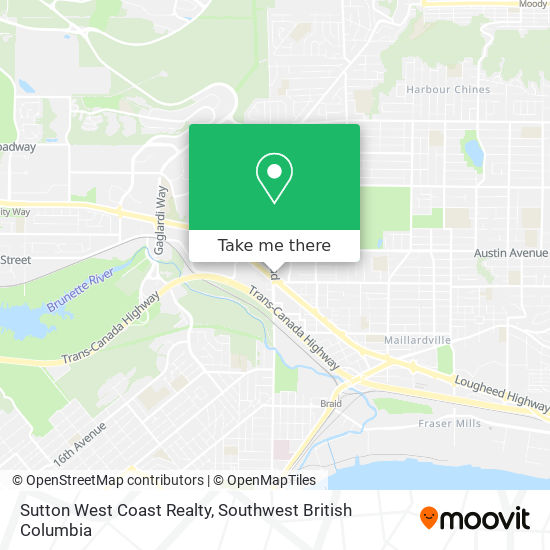 Sutton West Coast Realty map