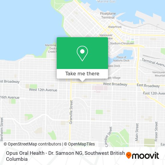 Opus Oral Health - Dr. Samson NG map