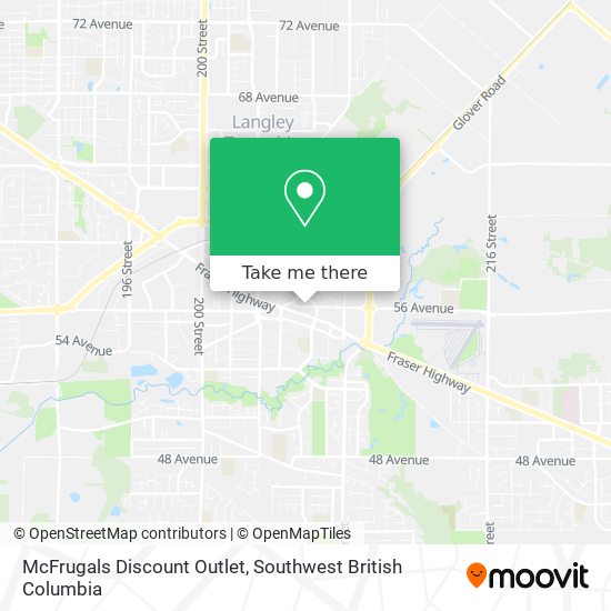 McFrugals Discount Outlet map