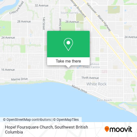 Hope! Foursquare Church map