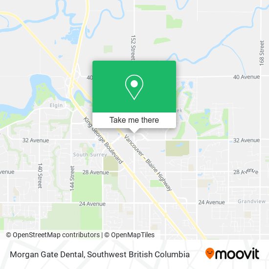 Morgan Gate Dental map