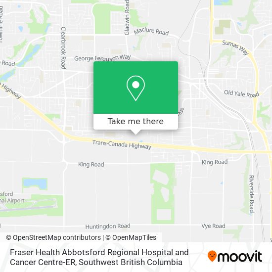 Fraser Health Abbotsford Regional Hospital and Cancer Centre-ER map