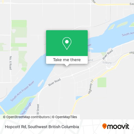 Hopcott Rd map