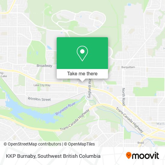 KKP Burnaby map