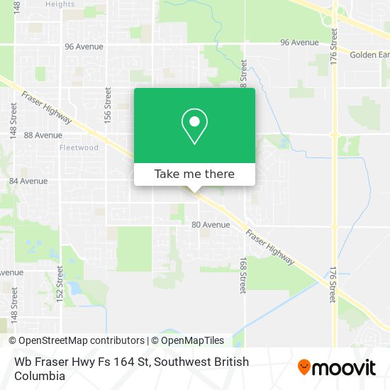 Wb Fraser Hwy Fs 164 St map