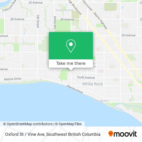 Oxford St / Vine Ave map