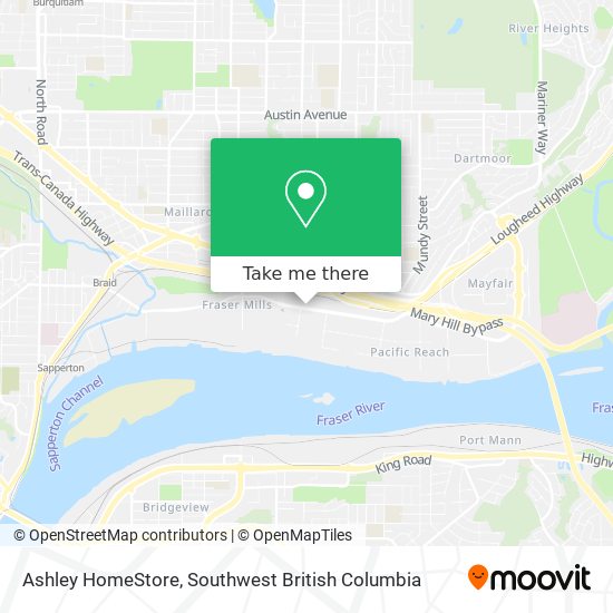 Ashley HomeStore map
