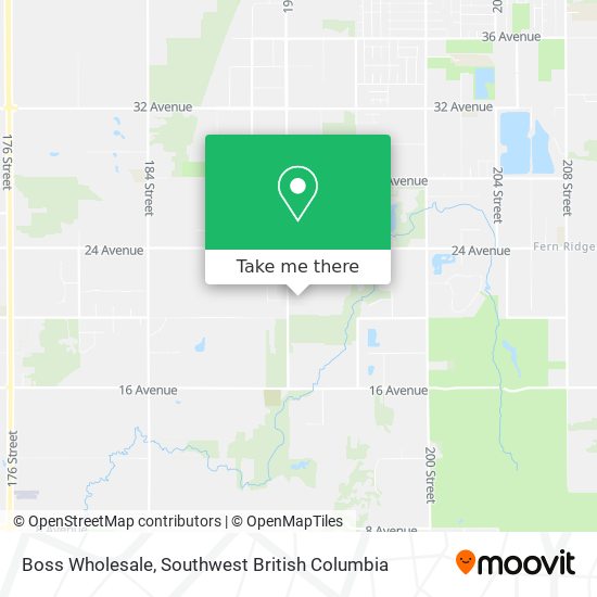 Boss Wholesale map