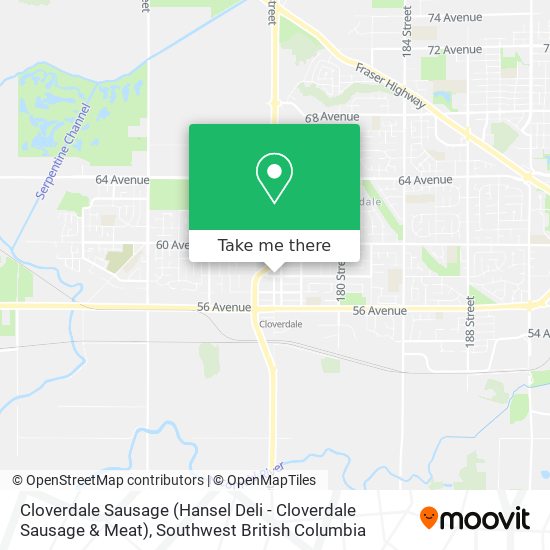 Cloverdale Sausage (Hansel Deli - Cloverdale Sausage & Meat) map