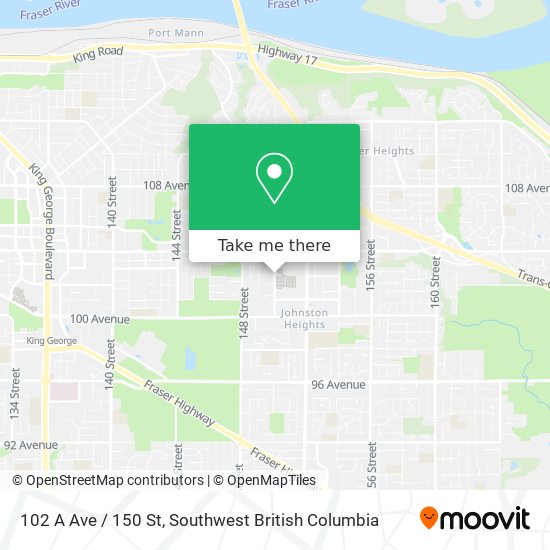 102 A Ave / 150 St map