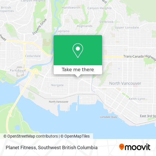 Planet Fitness map