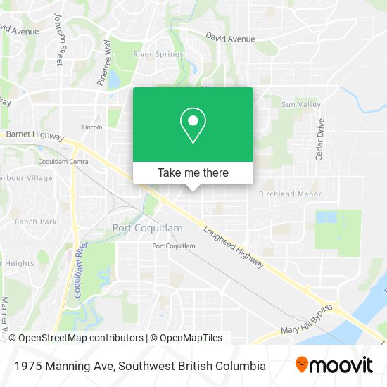 1975 Manning Ave map