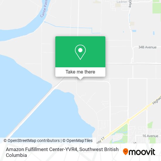 Amazon Fulfillment Center-YVR4 map