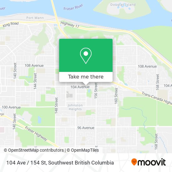 104 Ave / 154 St map