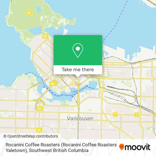 Rocanini Coffee Roasters map