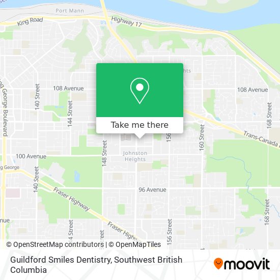 Guildford Smiles Dentistry map