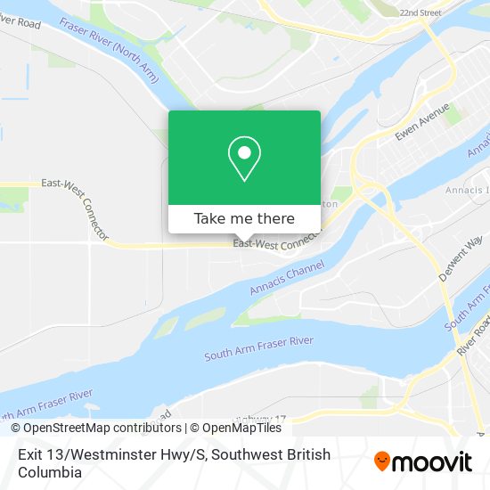 Exit 13/Westminster Hwy/S map