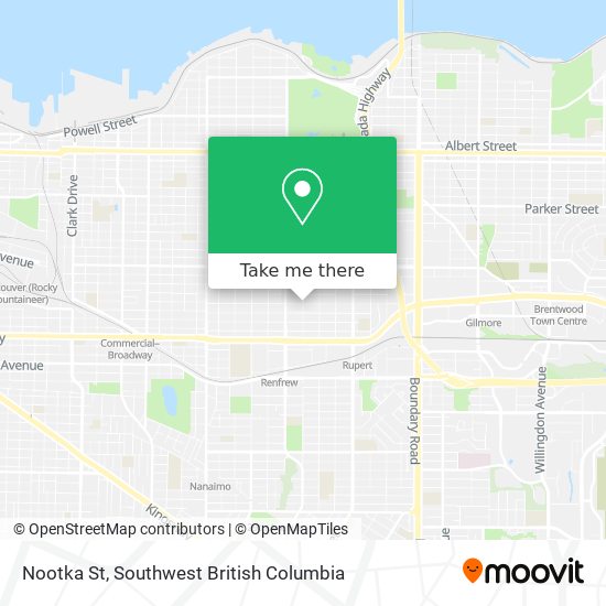 Nootka St map