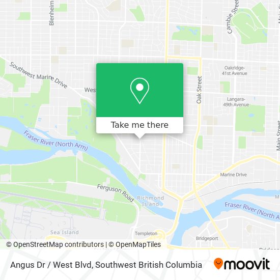 Angus Dr / West Blvd map