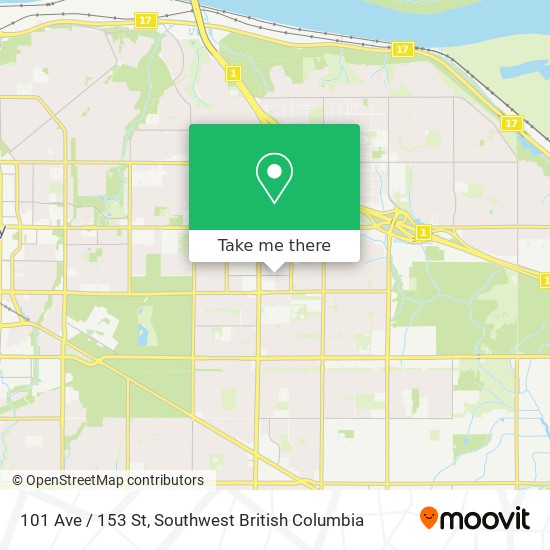 101 Ave / 153 St map