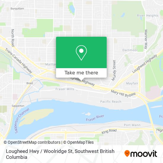 Lougheed Hwy / Woolridge St map