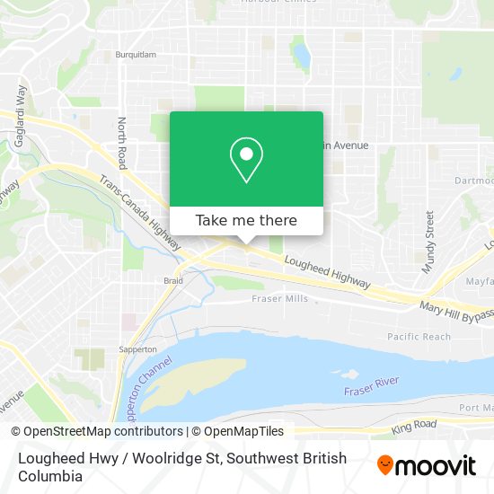 Lougheed Hwy / Woolridge St map