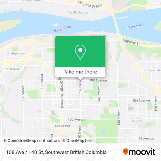 108 Ave / 140 St map