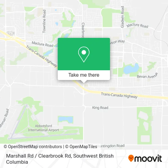 Marshall Rd / Clearbrook Rd map