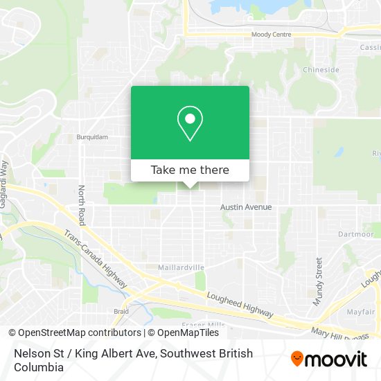 Nelson St / King Albert Ave map