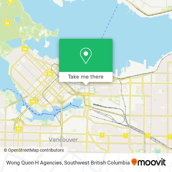 Wong Quon H Agencies map