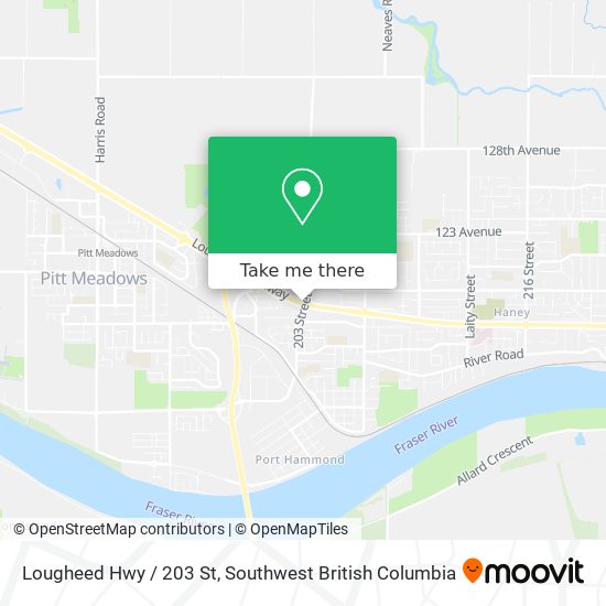 Lougheed Hwy / 203 St map