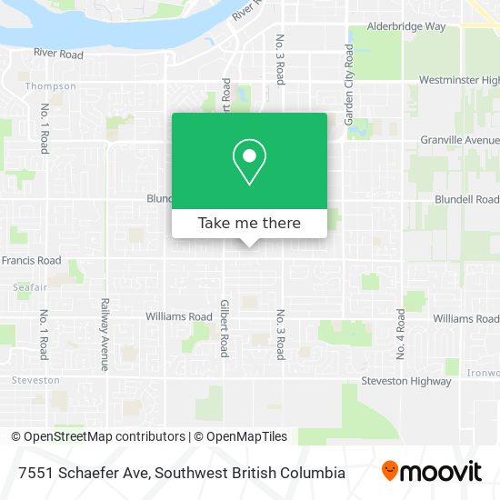 7551 Schaefer Ave map